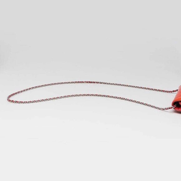 Chanel Pink Quilted Patent Leather Classic WOC Clutch Bag - Picture 8 of 12